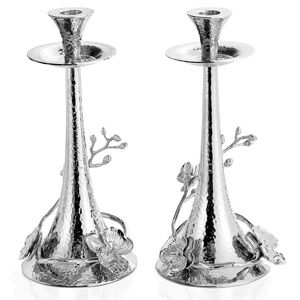 Michael Aram white orchid candlesticks
